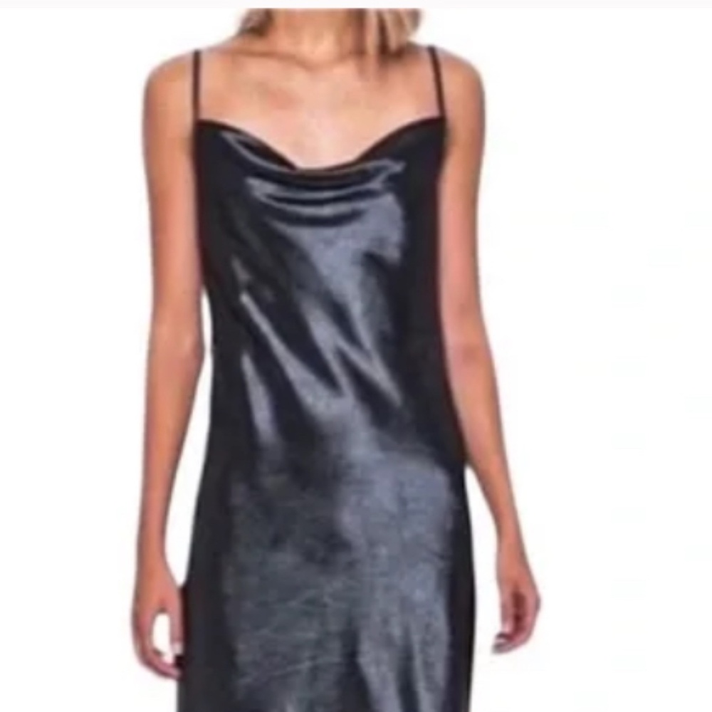 Banana Republic Blue 8 Slip Dress Adjustable Straps Party Date Wedding guest